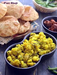 Puri Bhaji Poori Bhaji Aloo Puri Bhaji Recipe Recipe Aloo Puri Recipes Indian Veg Recipes