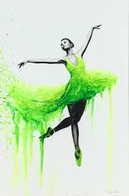 A Garden Of Green Dreams By Ashvin Harrison Paintings For Sale Bluethumb Online Art Gallery Ballerina Dancer Woman Dance Artwork Dance Paintings Art