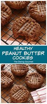 Healthy Peanut Butter Cookies 3 Ingredients Recipe In 2021 Healthy Peanut Butter Cookies Peanut Butter Cookies Butter Cookies