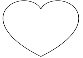 supersized heart outline extra large printable templates