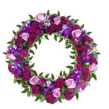 Hot, sunny, humid days are followed by warm nights. 18 Purple And Lavender Wreath Hyannis Massachusetts Florist Mp Florals Cape Cod Florist
