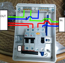 House fuse box wiring diagram from www1.bridgend.ac.uk print the wiring diagram off in addition to use highlighters in order to trace the circuit. Wiring A Garage Consumer Unit Home Electrical Wiring Basic Electrical Wiring Electrical Projects