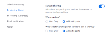 However, there is provision for simultaneous screen if you're in charge of a screen sharing session, you can choose to block annotations from other participants, including panelists. Allowing Participants To Share Their Screen In Zoom Division Of Information Technology