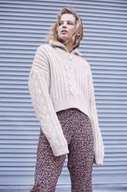 We did not find results for: Nanushka Eria Cropped Cable Knit Sweater Beige Garmentory
