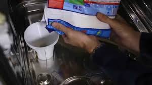 How To Refill The Salt Container On A Dishwasher Youtube Dishwasher salt is a particular grade of salt designed to attract the magnesium and calcium ions that cause hard water.
