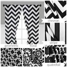 Schwarz Weiss Vorhange Streifen Vierpass Modernen Geometrischen Vorhang Panels Fenster Behandlungen Volant Cus Geometric Curtains Custom Drapes White Curtains