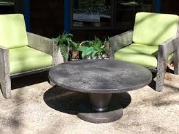 Concrete Chairs And Table By Curt Pieper Concrete Furniture Concrete Coffee Table Concrete Wood