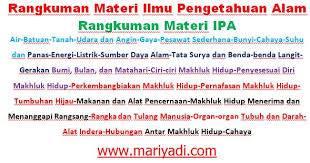 We did not find results for: Modul Dan Ringkasan Materi Persiapan Usbn Ipa Sd Mi Mariyadi Com