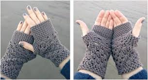 Plastic canvas projects & free patterns. Chunky Fingerless Crocheted Gloves Free Crochet Pattern The Crochet Space
