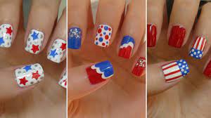 Stay tuned for more nail art patterns, we love to bring the best stuff for you all. Fourth Of July Nails Three Easy Designs Youtube