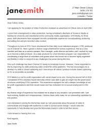 As a skilled professional with more than 9 years of experience leading video. Cover Letter For Production Assistant Sample Cover Letter
