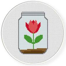 Check spelling or type a new query. Flower In A Jar Cross Stitch Pattern Daily Cross Stitch