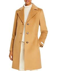 Womens classic cashmere wool blend coat. Camel Coat Bloomingdale S