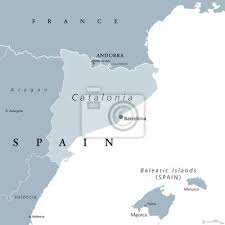 Openstreetmap is a map of the world, created by people like you and free to use under an open license. Katalonien Politische Karte Mit Hauptstadt Barcelona Und Grenzen Leinwandbilder Bilder Myloview De