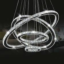 Usd $197.38 (184) dimmable ceiling lights New Led Modern Crystal Circle Ring Chandelier Pendant Ceiling Lighting 110 240v Ebay