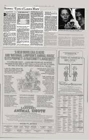 Maybe you would like to learn more about one of these? Screen Eyes Of Laura Mars In The Netherworld The New York Times