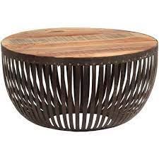 Williston Forge Heilig Coffee Table Drum Coffee Table Round Drum Coffee Table Coffee Table Furniture