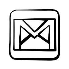 Gmail Icon Black And White #286724 - Free Icons Library