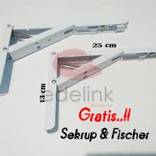 Apakah anda ingin memasang salah satu meja ini sebagai pada langkah akhir ini diharapkan anda membuka meja dan menutup bagian logam atau engsel bahkan dinding agar tidak terkena lapisan cat. Engsel Meja Lipat 25cm Meja Lipat Dinding Meja Lipat Laptop Siku Lipat Shopee Indonesia