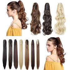 Aisi beauty long curly drawstring ponytails extension for black women 22 inch kinky straight ponytail hair piece clip on wavy ponytail(2#). Claw Ponytail Extension Short Curly Wave 145g Thick Jaw Ponytails Pony Ninthavenue Europe