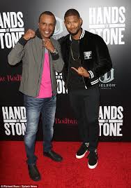 Such a youthful appearance is usually seen as a reflection of a blameless, possibly hermetic existence on july 4th, 2006, after a row with his younger son jarrel, he started attending alcoholics anonymous meetings. Usher Joins Sugar Ray Leonard On The Red Carpet For New York Hands Of Stone Premiere Daily Mail Online