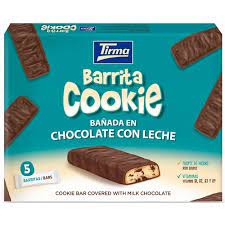 Tirma - Barrita Cookie Banada En Chocolate Con Leche Schokoriegel 5X 21,6G  Hergestellt Auf Gran Canaria