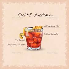 Americano Sketch Alcohol Drink Recipes Summer Drinks Alcohol Americano