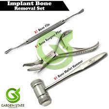 Implant Bone Removal Kit Ronguer Forceps Cutter DentaI Bone File Mallet  Hammer | eBay