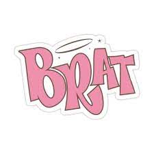 Brat Sticker Sticker By Glitteryhearts In 2021 Logo Sticker Preppy Stickers Meme Stickers