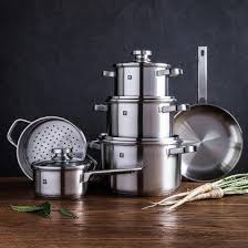 Zwilling Joy Cookware Combo Set Of 10 Stainless Steel Cookware Set Cookware Zwilling J A Henckels