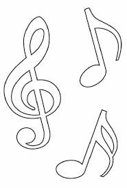 Sheet Music Notes Outline Coloring Quilled Notes Diy Applique Templates Notes Template