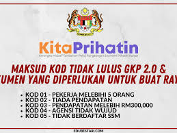 Untuk makluman anda, jika anda lewat perbaharui lesen ssm, akan ada. Maksud Kod Tidak Lulus Gkp 2 0 Dokumen Yang Diperlukan Untuk Buat Rayuan Edu Bestari