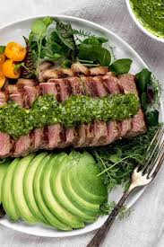 Steak Salat Mit Chimichurri Und Avocado Lounge 20 Rezept Steak Salat Leichte Abendessen Rezepte Salate Zum Abendessen