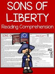 Sons Of Liberty Reading Comprehension American Revolution Reading Comprehension Reading Comprehension Worksheets American Revolution