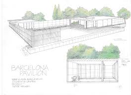 This is barcelona pavilion, part 1: Pavilion Sketch Drawings Google Search Barcelona Pavilion Architecture Drawing Barcelona Pavillion