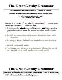 9 12 Free Parts Of Speech And Types Of Sentences Worksheets Using Sentences Taken From The Text Of The G Grammar Mechanics Types Of Sentences Worksheet Grammar