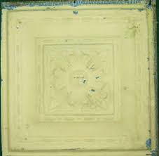 Antique Tin Ceiling Tile 12x12 Metal Yellow Flower S1159 13 16 99 Via Etsy Antique Tin Ceiling Tile Tin Ceiling Tiles Tin Ceiling