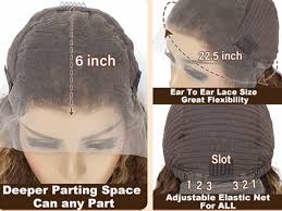 Amazon.com : Blomas 26 Inch Highlight Ombre Lace Front Wig Human Hair 200%  Density 13X6 P4/27 Deep Wave Honey Blonde Glueless Pre Plucked with Baby  Hair HD Lace Frontal Curly Wigs for