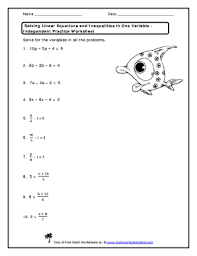 To solve a formula for a specific variable means to get that variable by itself with a coefficient of latex1/latex on one side of the equation and all the other variables and constants on the other side. Linear Equations In One Variable Worksheet Fill Online Printable Fillable Blank Pdffiller