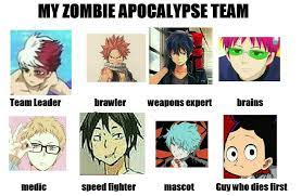 Rip Grape Juice Zombie Apocalypse Team Anime Quotes Manga Anime