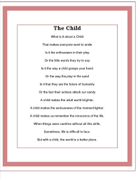 The Child Poem By Todd Kaudy Kids Poems Preschool Poems Teaching Quotes