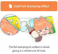 Custom Cold Foil Stamping Holographic Clear Acrylic Pins