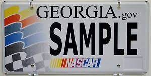 5 most common nascar injuries how does nascar betting work? Rare Georgia Dmv Nascar Racing Sample License Plate Tag Ga Htf Ebay
