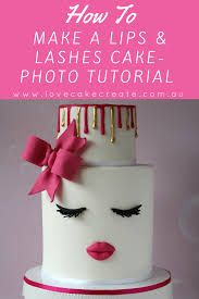 Follow along, easy art lesson for all ages. How To Make A Lips And Lashes Cake Love Cake Create