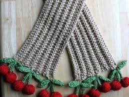 Kirazli Orgu Cocuk Atki Modelleri Scarf Knitting Patterns Crochet Patterns Baby Knitting