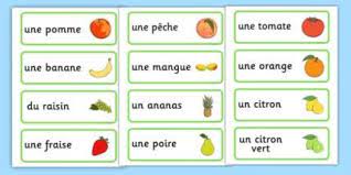 تعلم اسماء الفوكه بالفرنسية مترجمة بالعربية مع اللفض les fruits en francais avec image تعلم اللغة الفرنسية للم word cards french flashcards french vocabulary