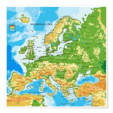 Europer karte / was ist europa? Europa Physische Karte Poster Online Bestellen Posterlounge Ch