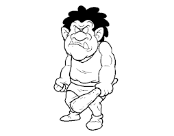 Color in this picture of a cyclops and others with our library of online coloring pages. Giant Cyclops Coloring Page Coloringcrew Com