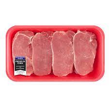Chops that are less than 1/2 inch thick can cook as quickly as 4 to 5 minutes per side. Pork Center Cut Loin Chops Boneless 0 9 2 01 Lb From Walmart In Austin Tx Burpy Com