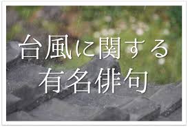 台風の有名俳句 30選】秋の季語!!意味や野分(のわき)•俳人おすすめ名句を紹介！ | 俳句の教科書｜俳句の作り方・有名俳句の解説サイト